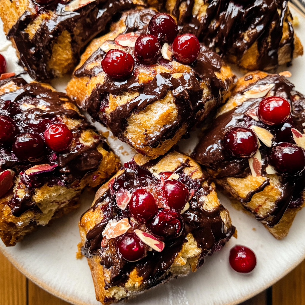 Chocolate Covered Cherry Scones ingredients