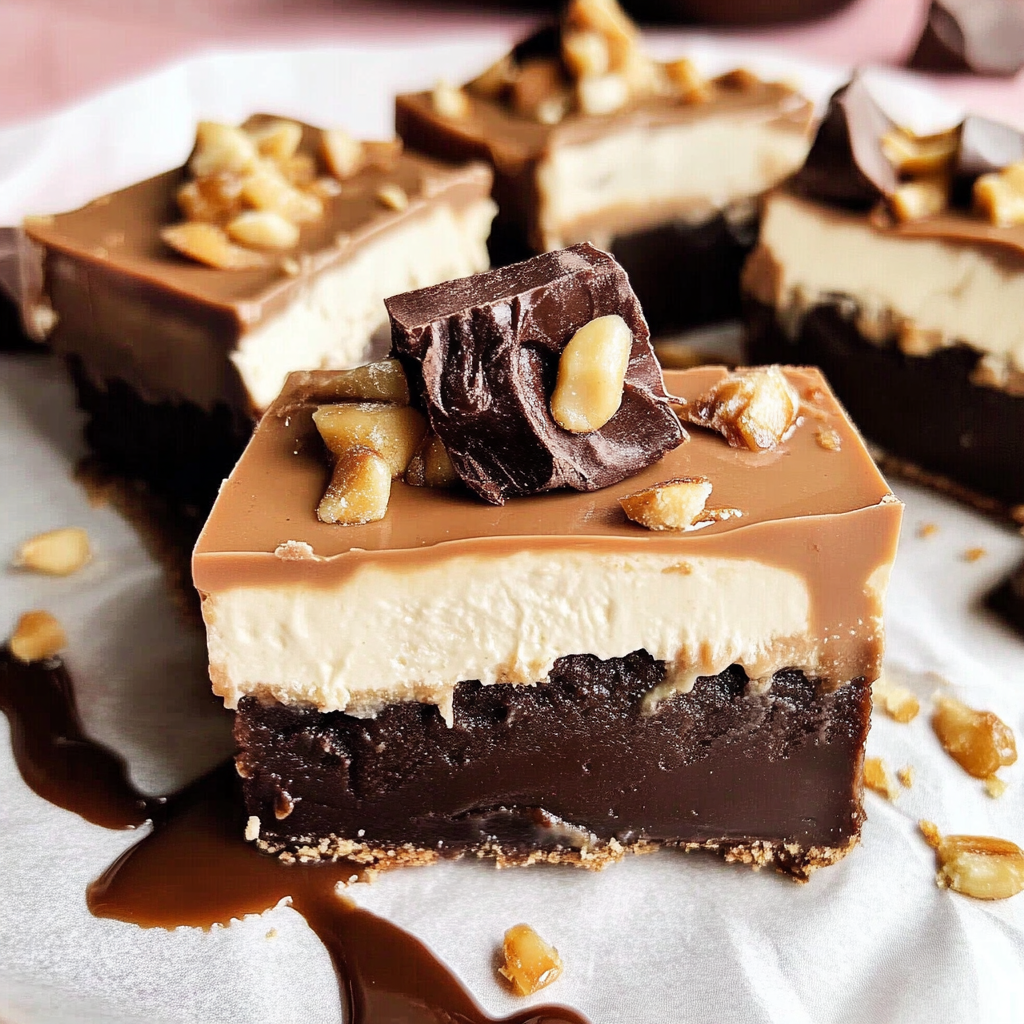 Chocolate Peanut Butter Pie Bars 1