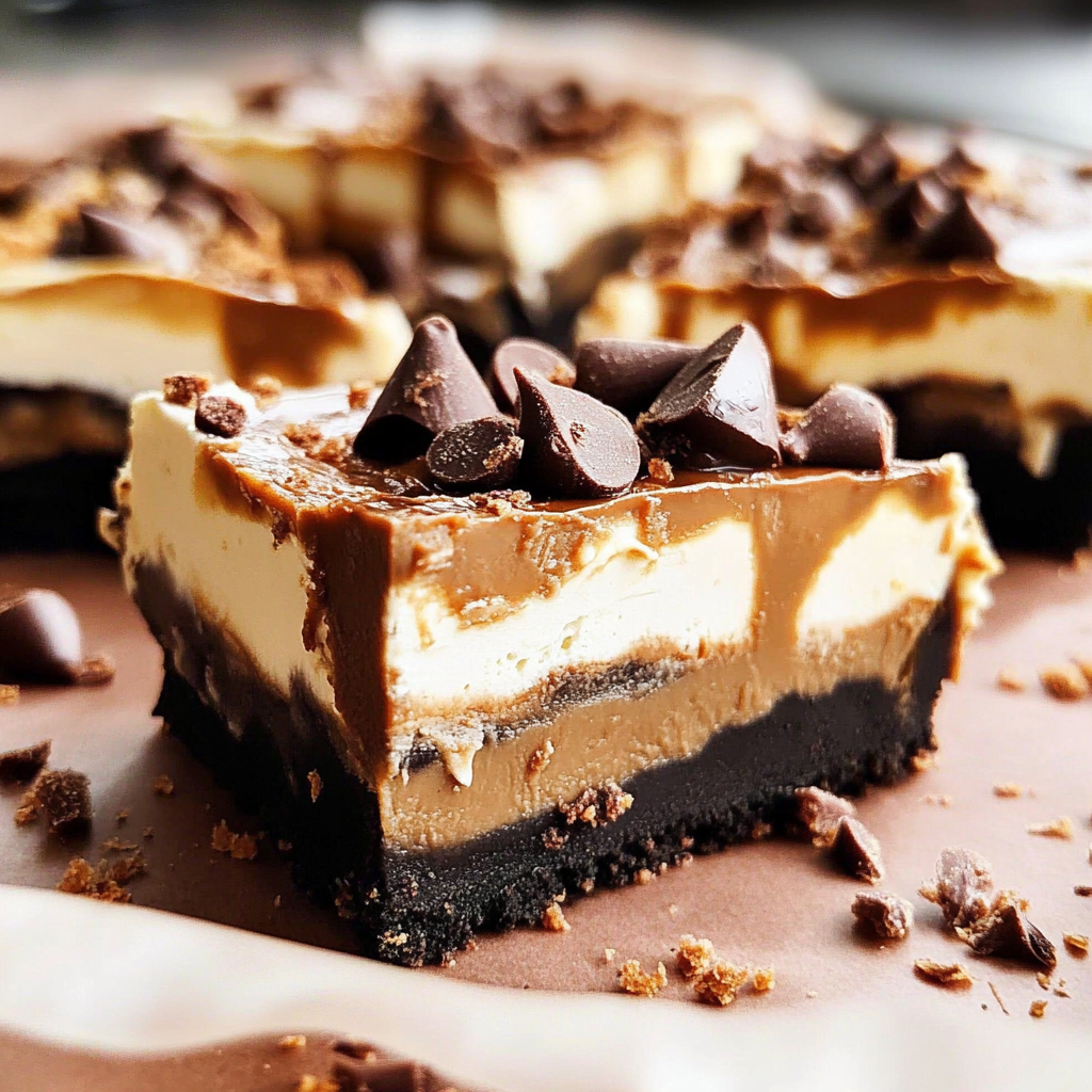 Chocolate Peanut Butter Pie Bars