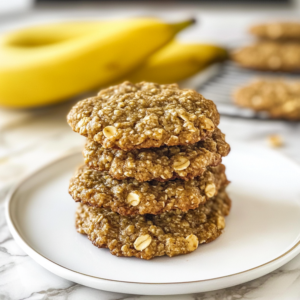 Christmas Banana Oatmeal Cookies 1