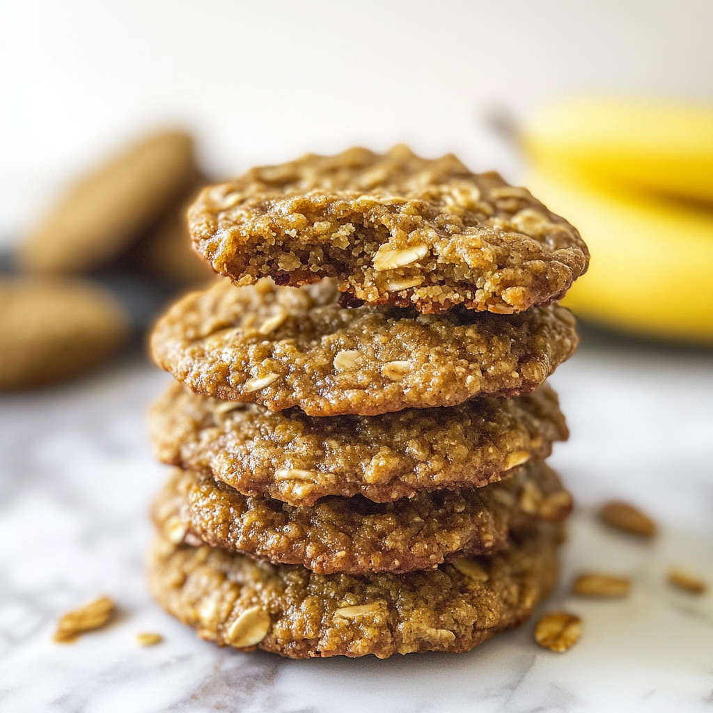 Christmas Banana Oatmeal Cookies