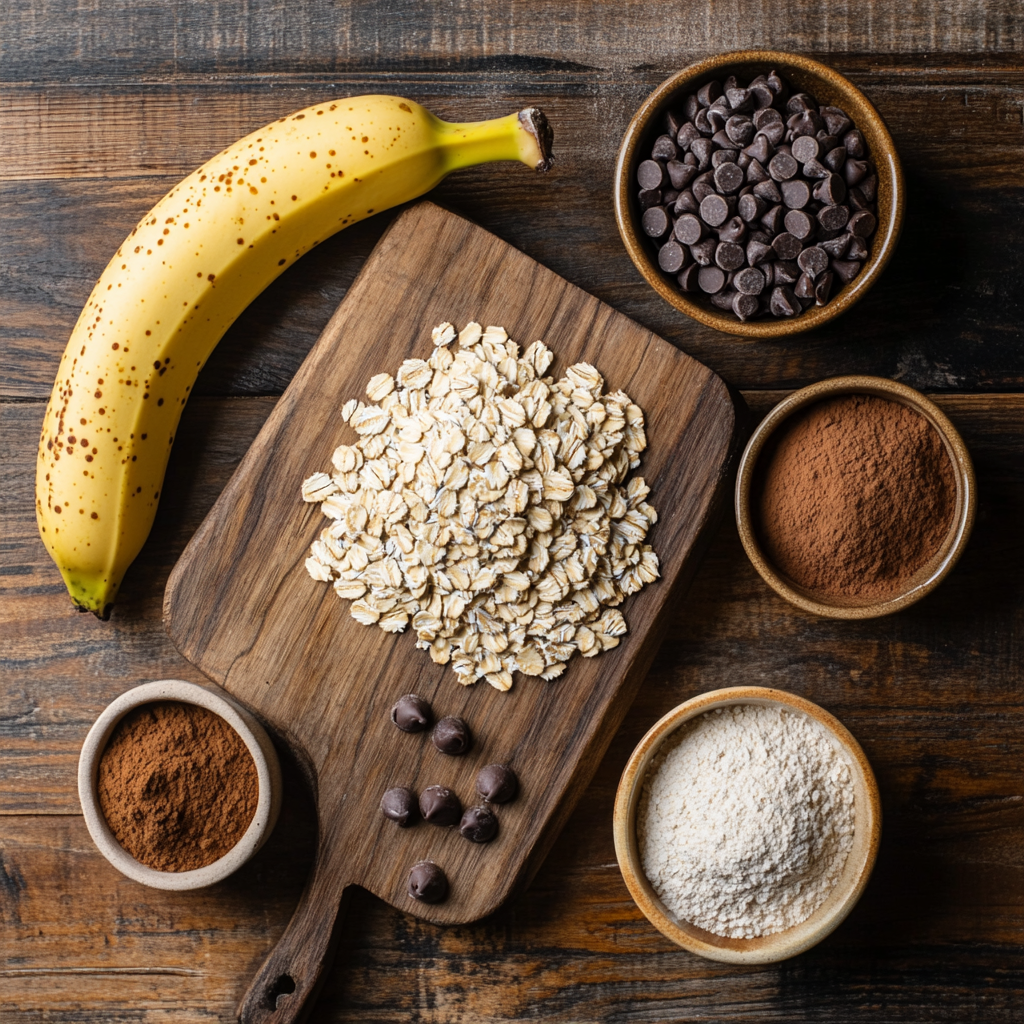 Christmas Banana Oatmeal Cookies ingredients