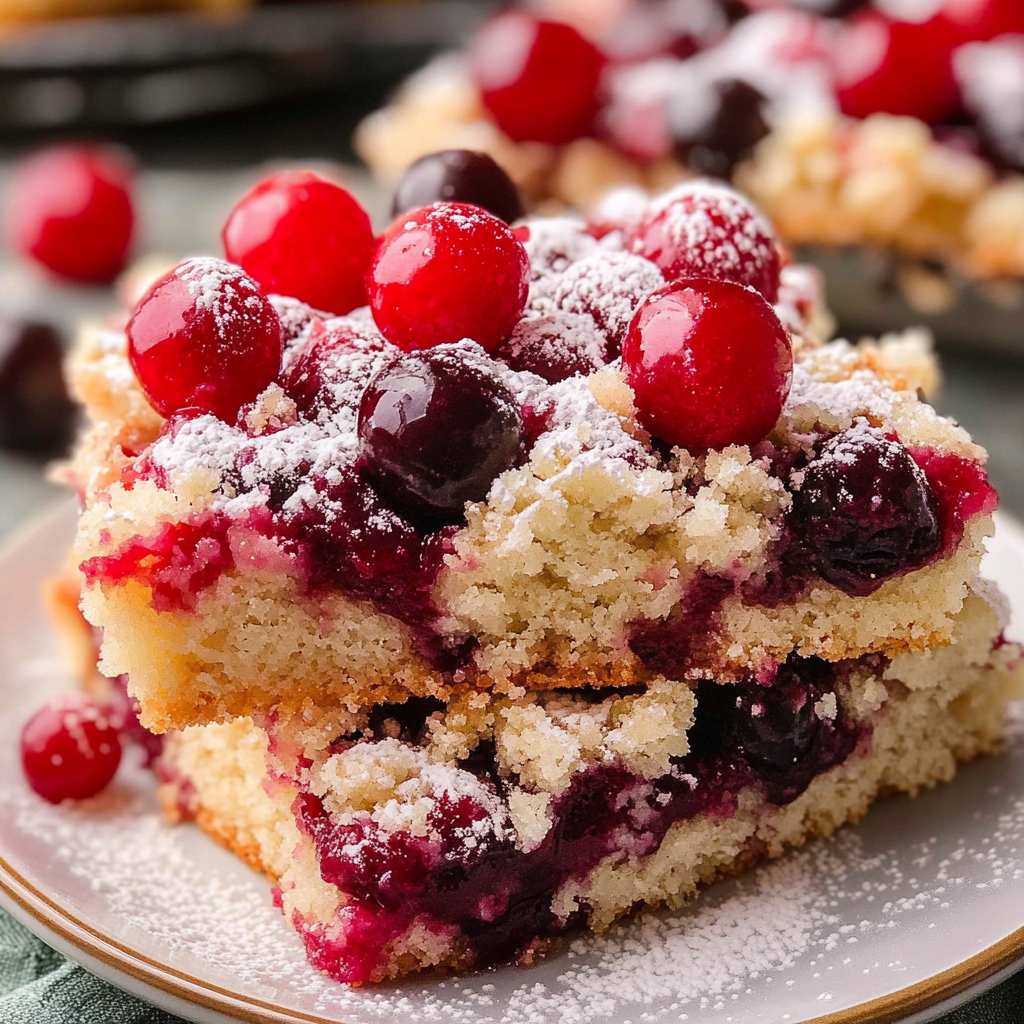 Christmas Cherry Bars Dessert