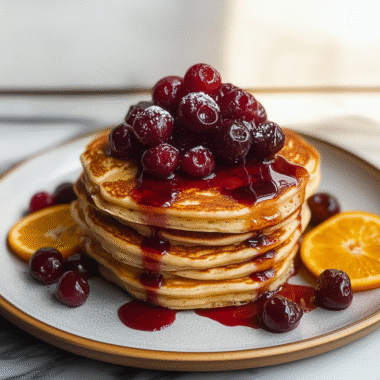 Christmas Cranberry Orange Buttermilk Pancakes 1 1