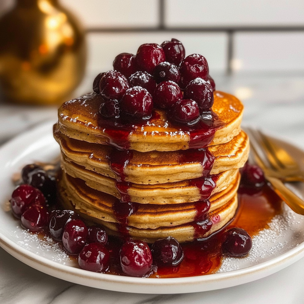 Christmas Cranberry Orange Buttermilk Pancakes