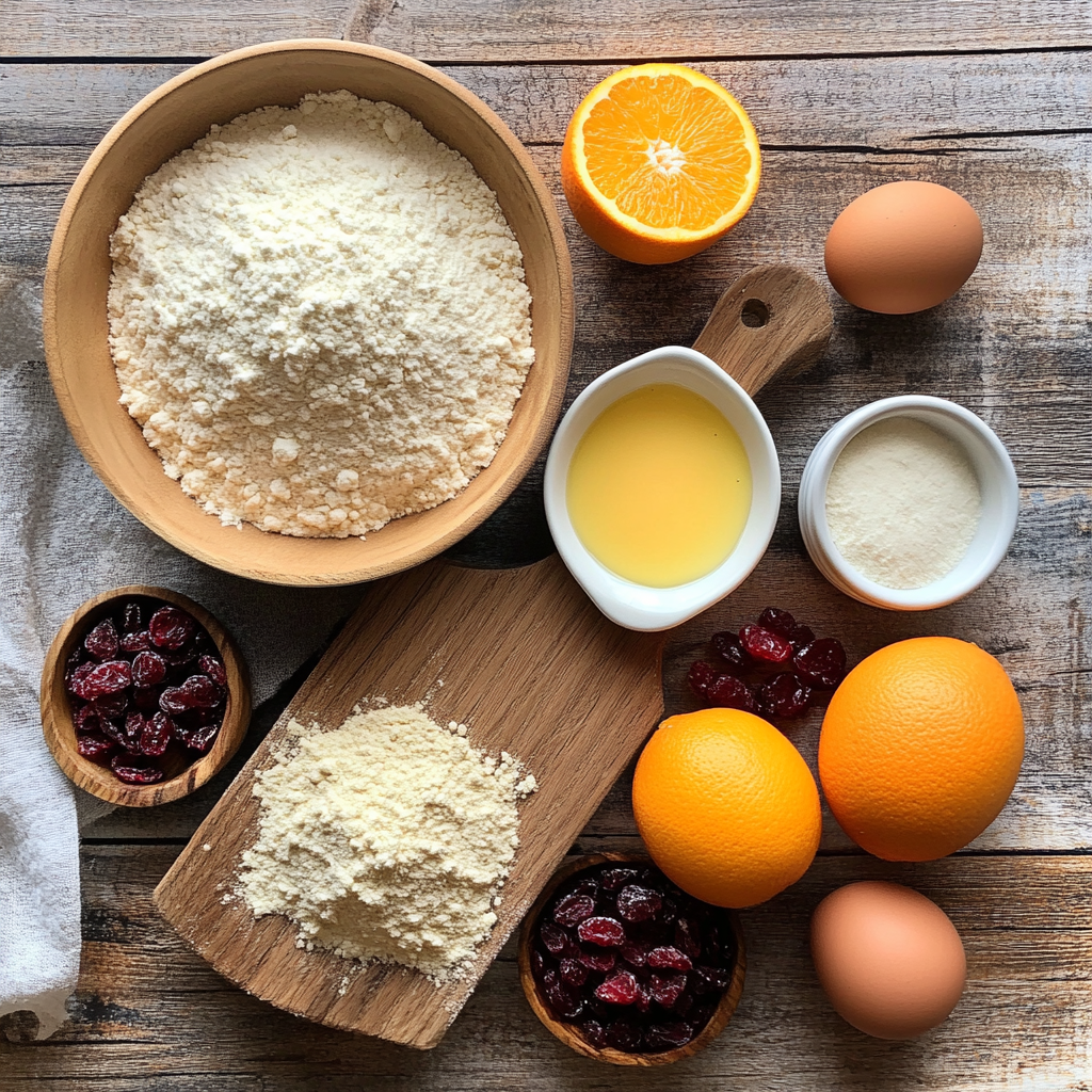 Christmas Cranberry Orange Buttermilk Pancakes ingredients