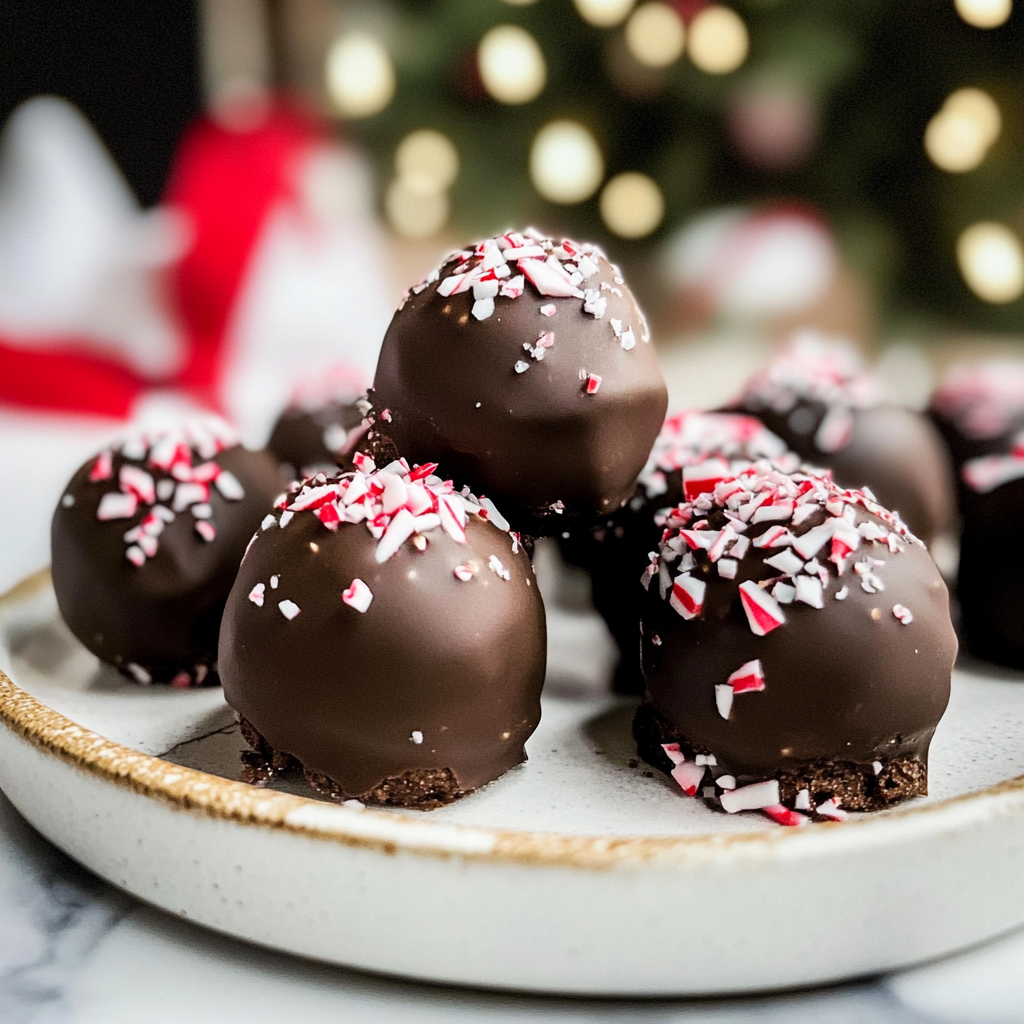 Christmas Peppermint Oreo Truffles 2