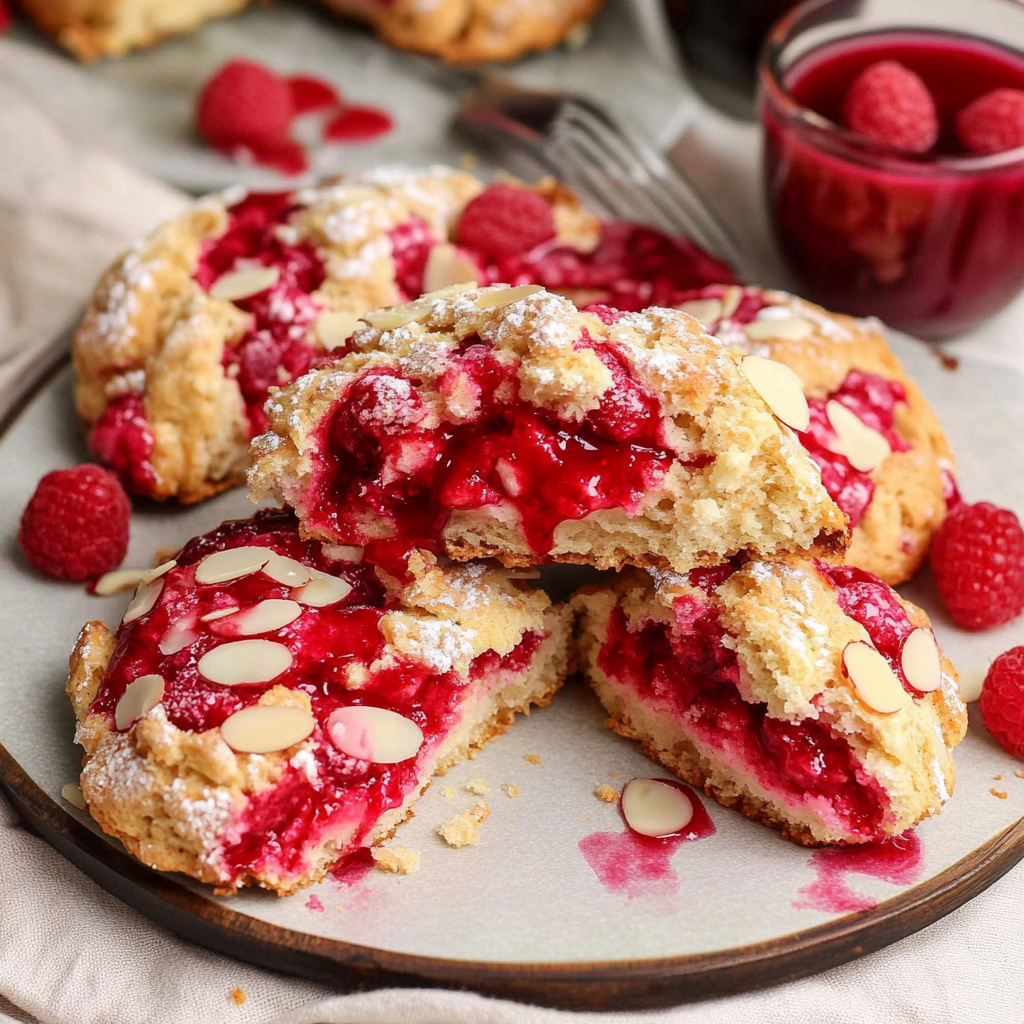Christmas Raspberry Almond Scones 24 Christmas Raspberry Almond Scones