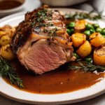 Christmas Roast Lamb Leg with Gravy 1