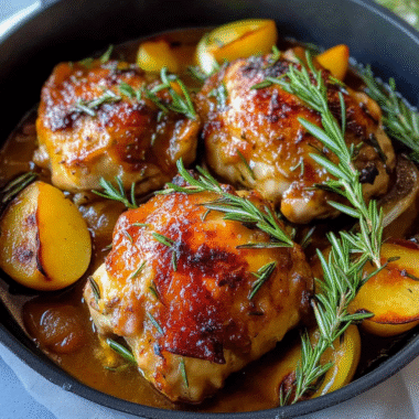 Christmas Rosemary Apple Cider Chicken 1