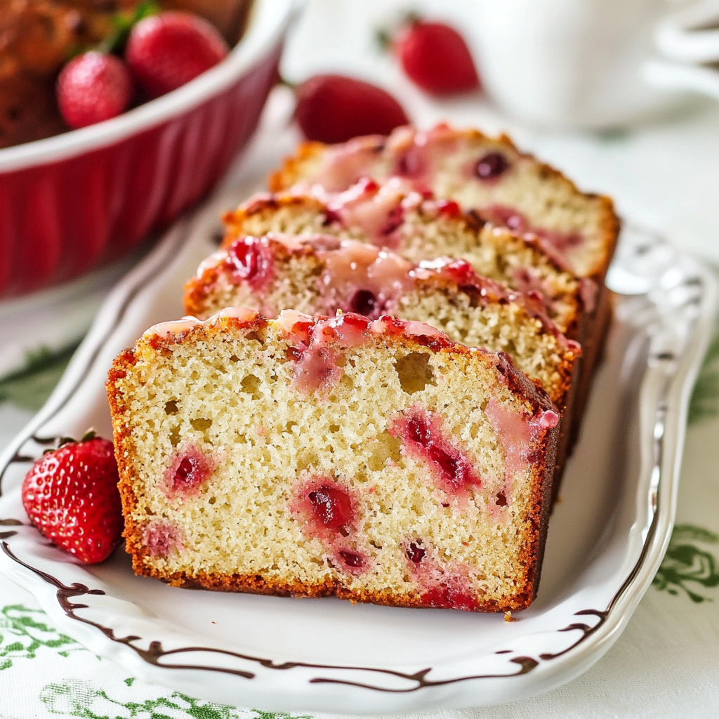 Christmas Strawberry Bread