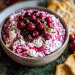 Christmas cranberry jalapeno cream cheese dip 1