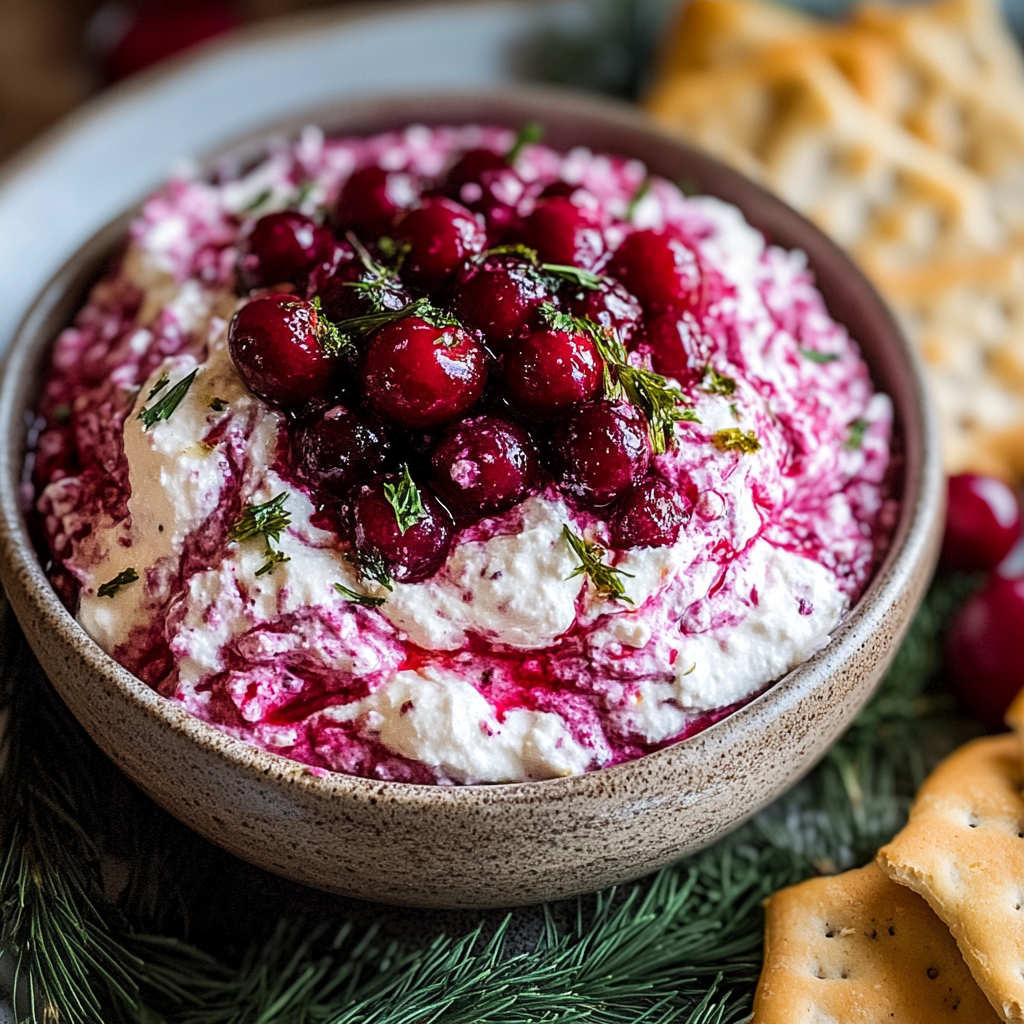 Christmas cranberry jalapeno cream cheese dip 1