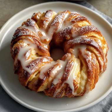 Cozy Apple Kringle with Vanilla Glaze 1