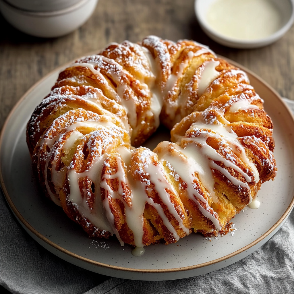 Cozy Apple Kringle with Vanilla Glaze ingredients