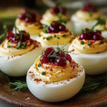 Cranberry Deviled Eggs 1
