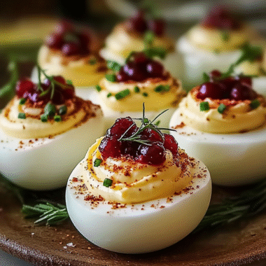 Cranberry Deviled Eggs 1