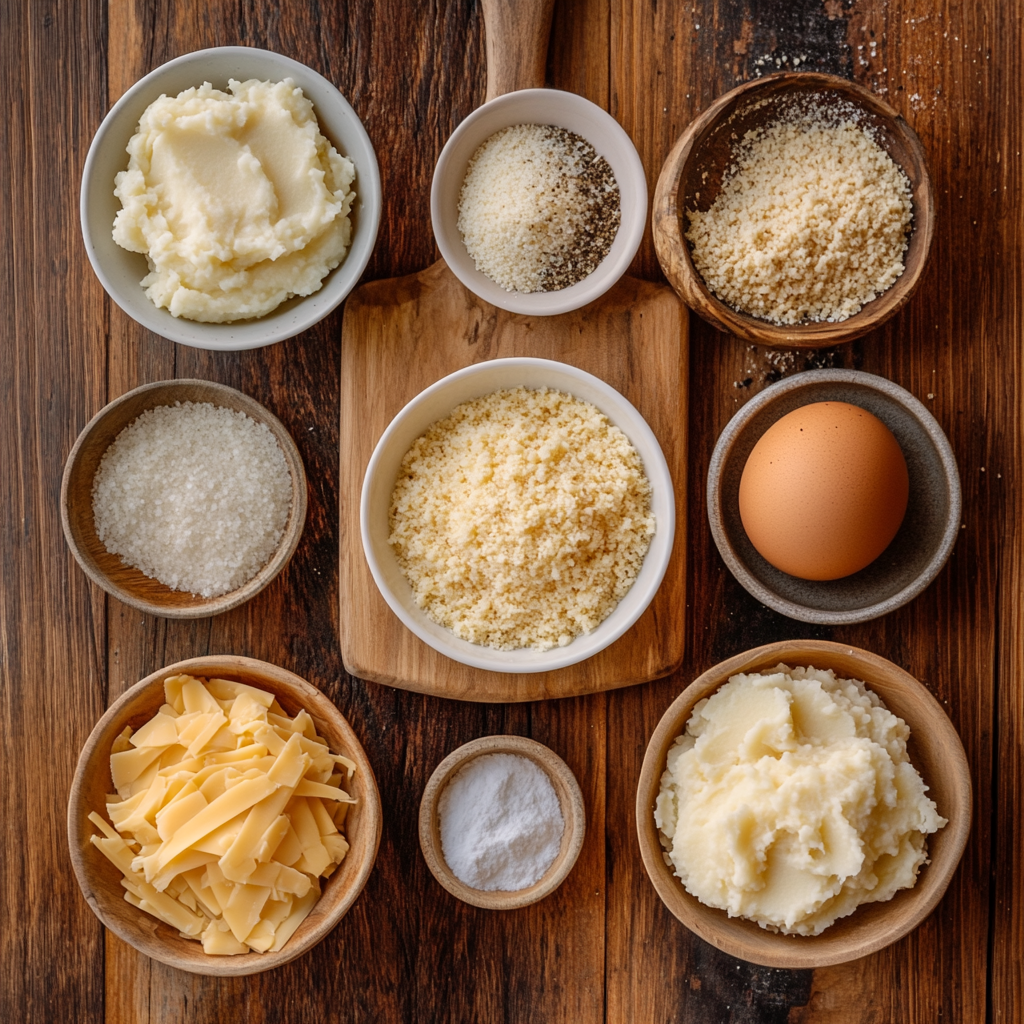 Crispy cheesy mashed potato bites 21 Crispy cheesy mashed potato bites ingredients