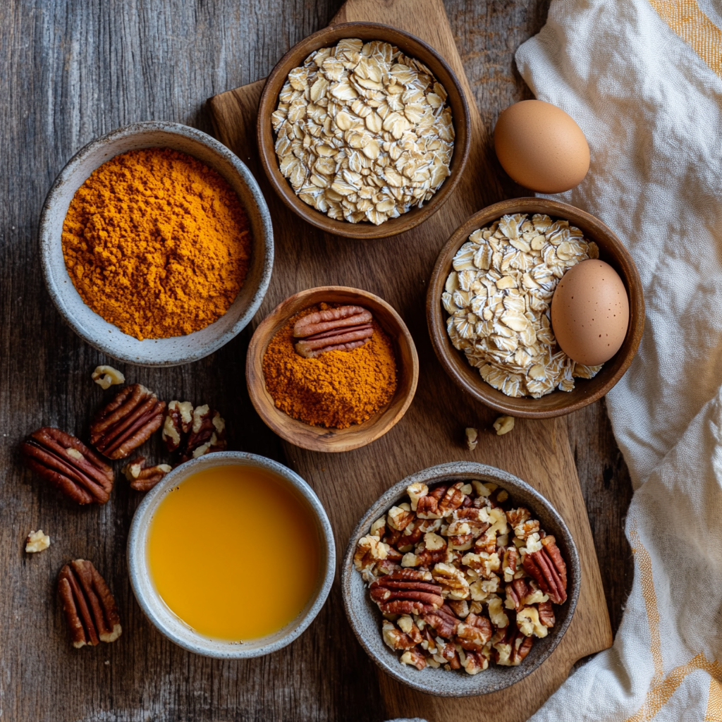Easy Pumpkin Baked Oatmeal ingredients