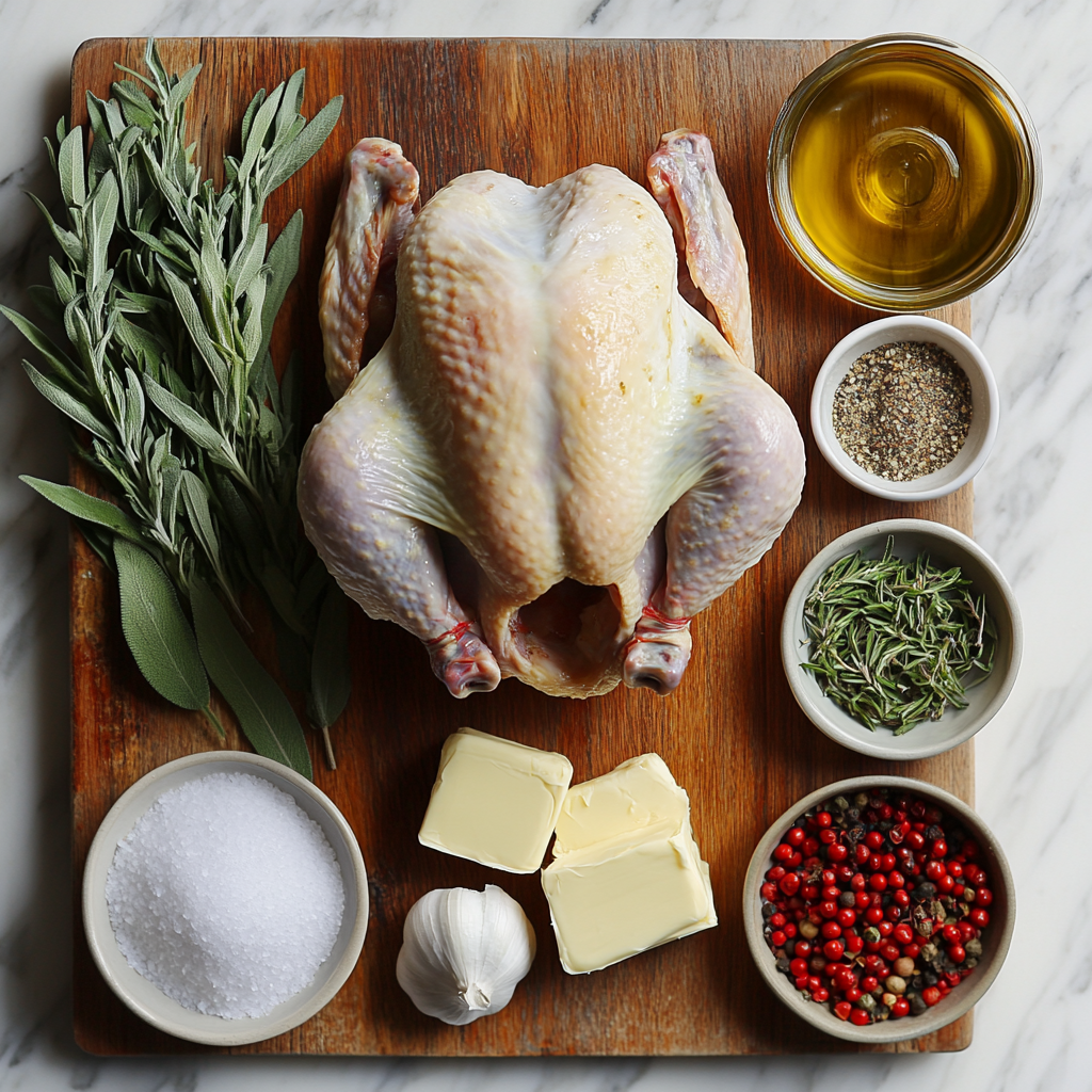 Garlic Herb Roasted Turkey ingredients