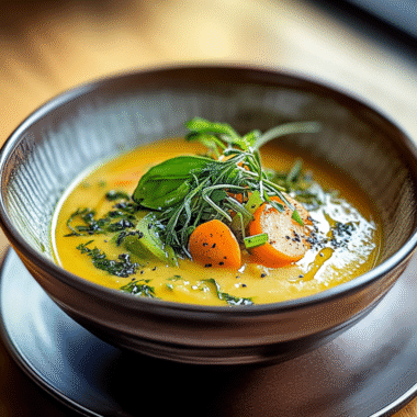 Ginger Miso Vegetable Soup 1