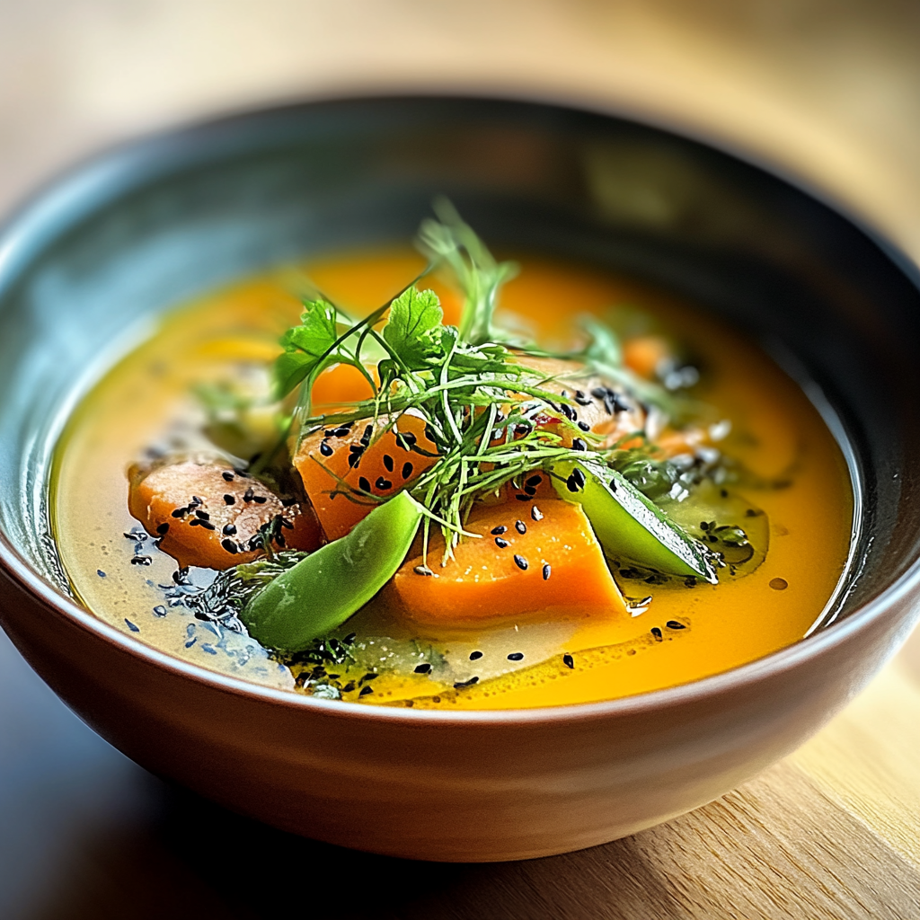 Ginger Miso Vegetable Soup