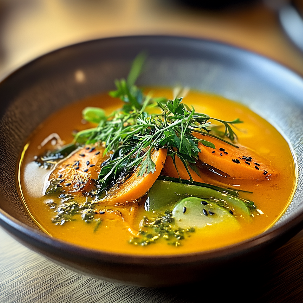 Ginger Miso Vegetable Soup