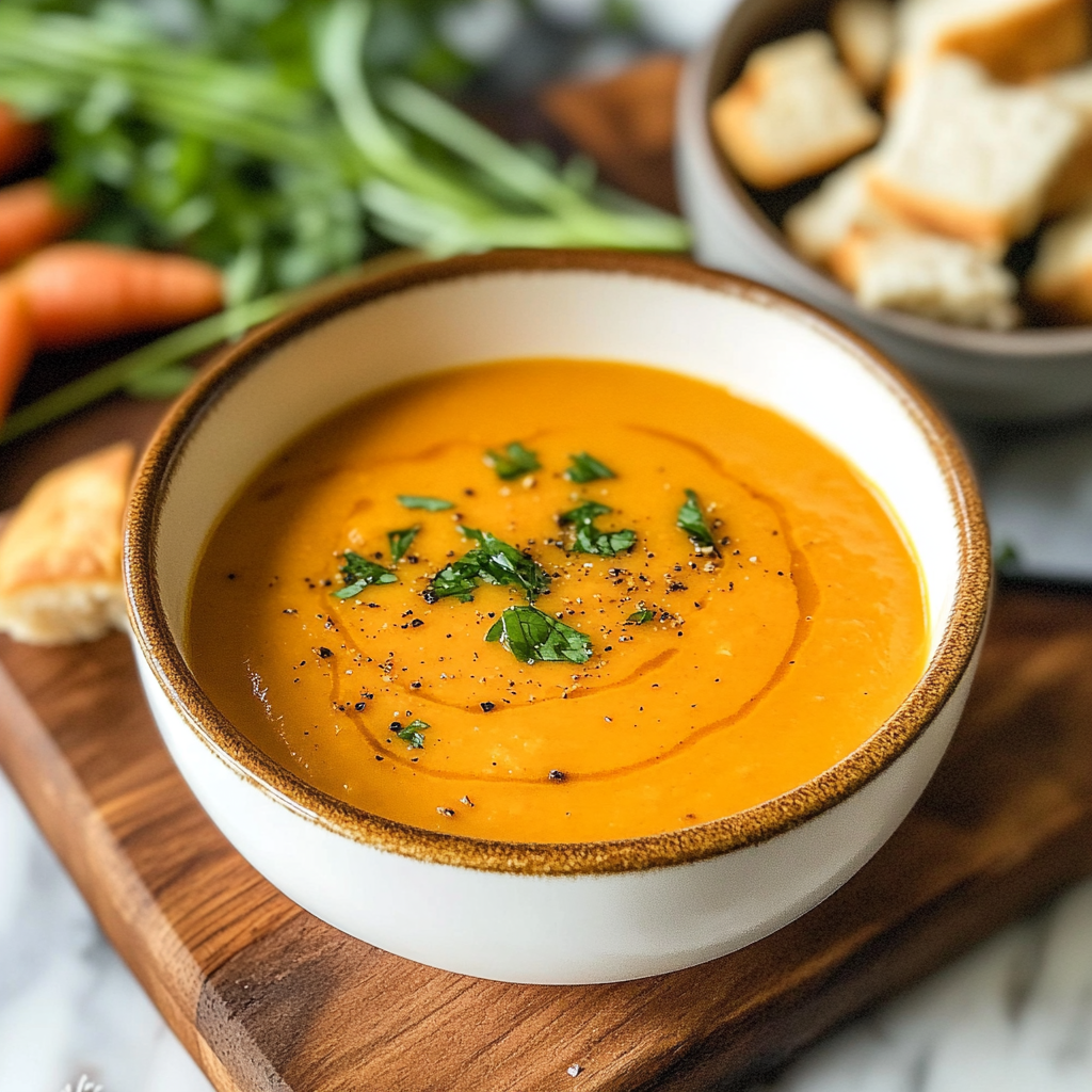Holiday Roasted Carrot Soup