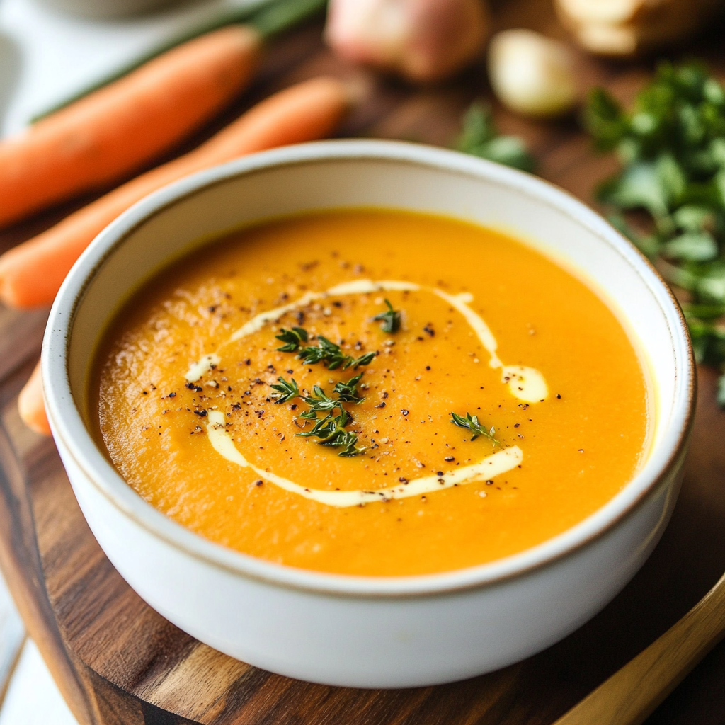 Holiday Roasted Carrot Soup