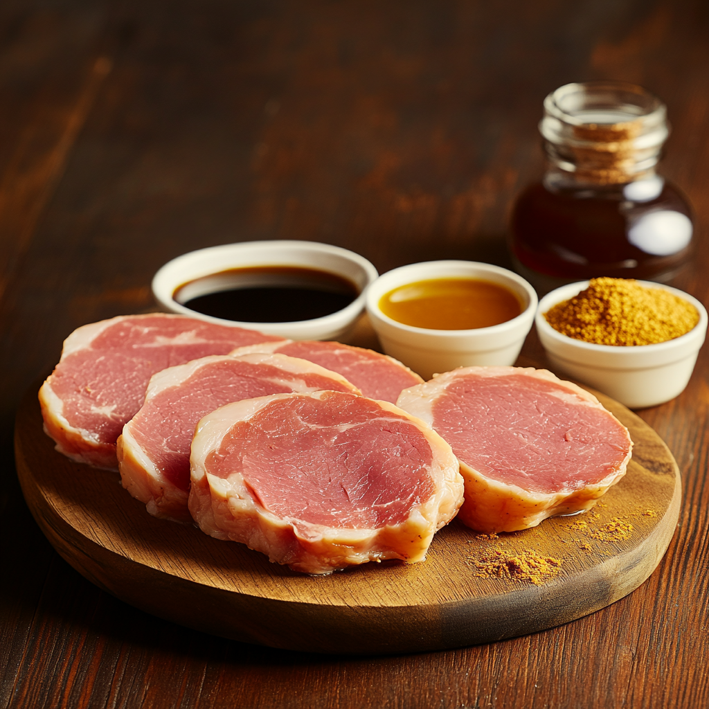 Honey Glazed Ham Steaks ingredients