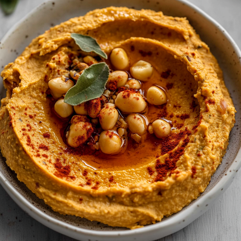 Maple Chipotle Pumpkin Hummus