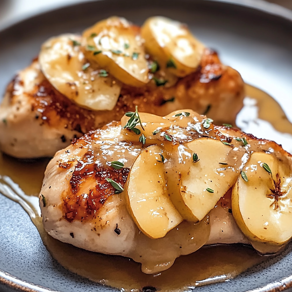 Maple Glazed Apple and Brie Stuffed Chicken Delight 1