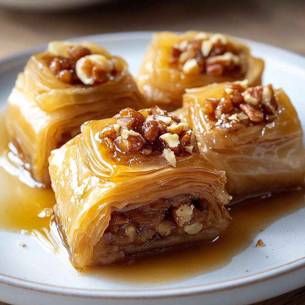 Maple Pecan Baklava Rolls
