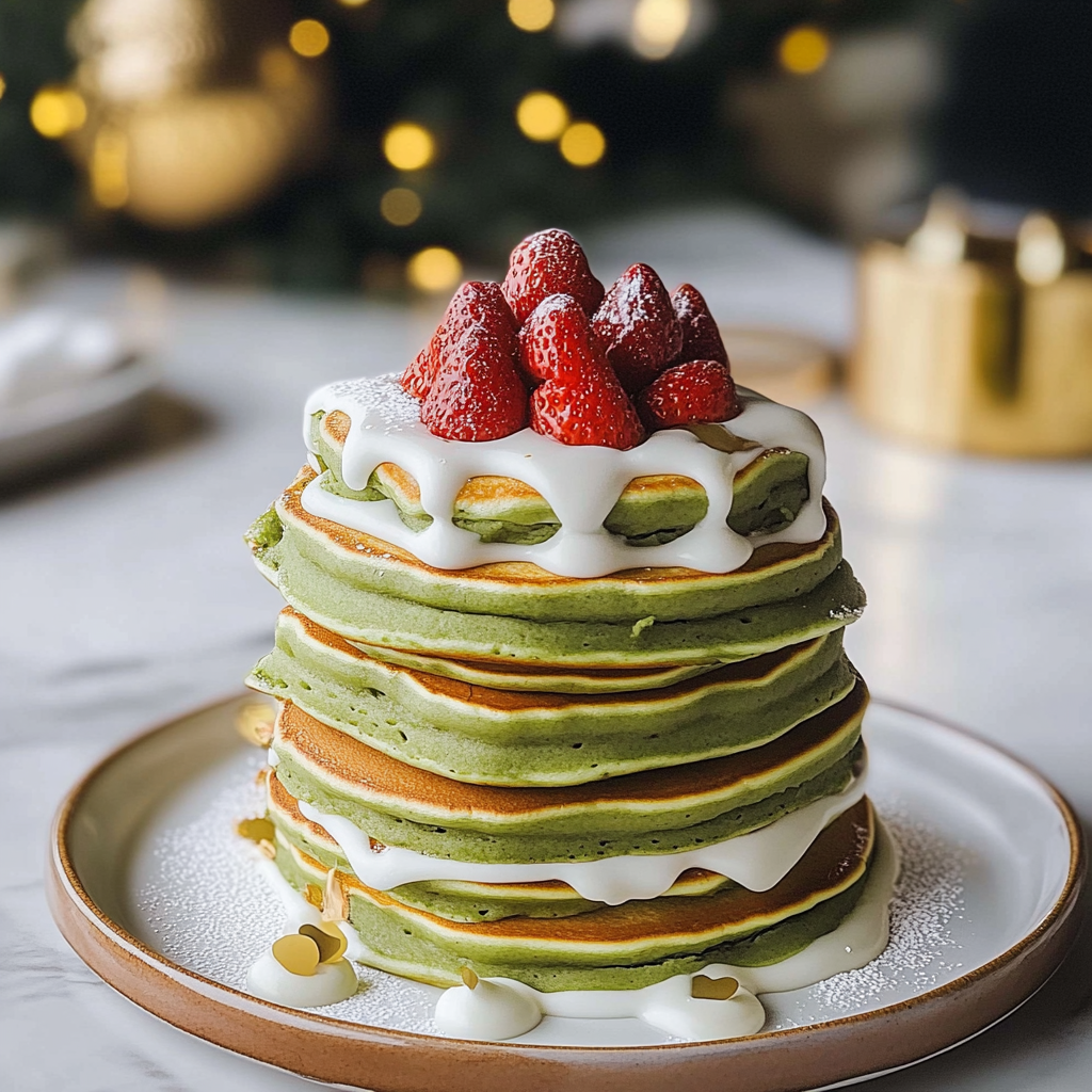 Matcha Christmas Tree Pancakes 21 Matcha Christmas Tree Pancakes 1