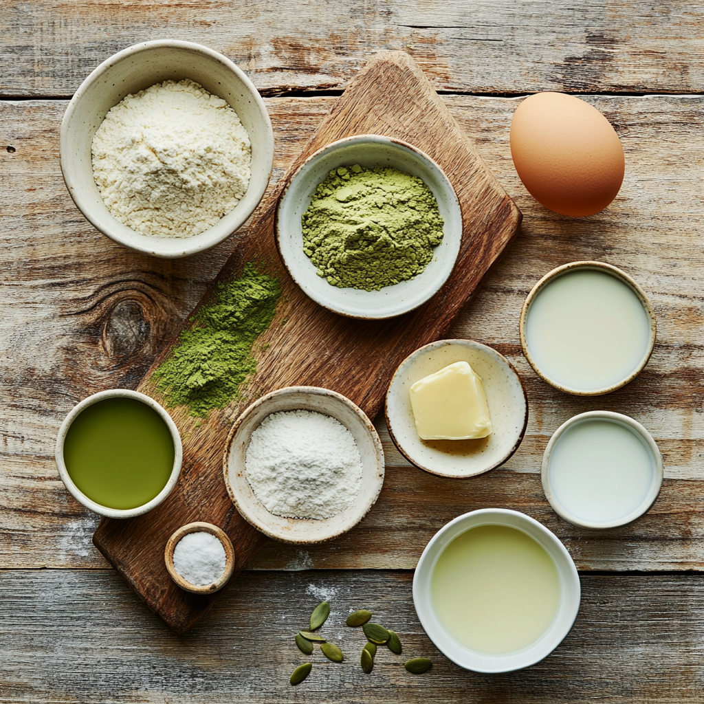 Matcha Christmas Tree Pancakes 20 Matcha Christmas Tree Pancakes ingredients