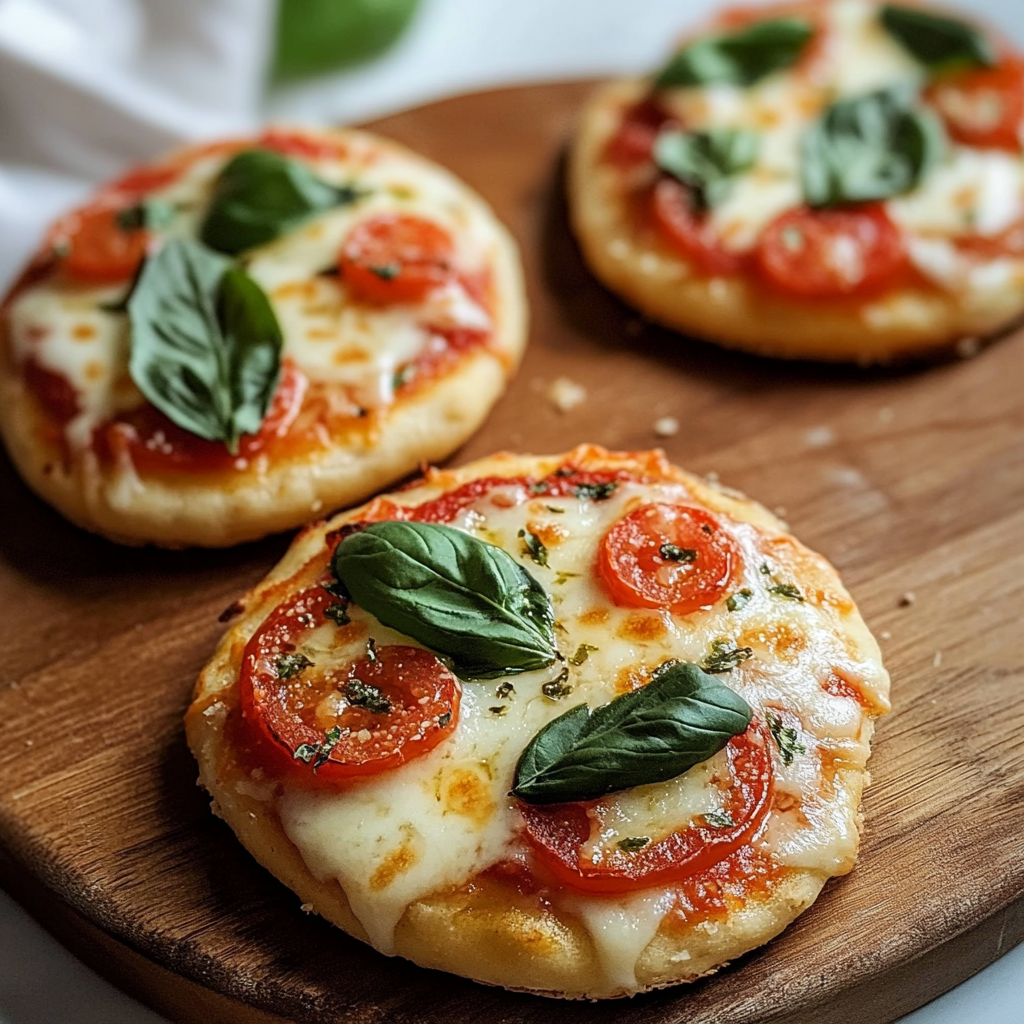 Mini Margherita Cottage Cheese Pizzettas