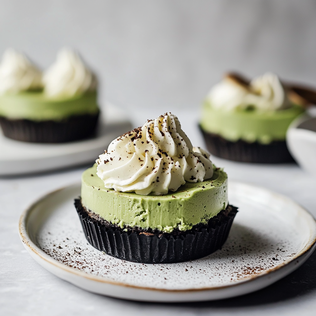 No Bake Matcha Cheesecake with Oreo Crust 2