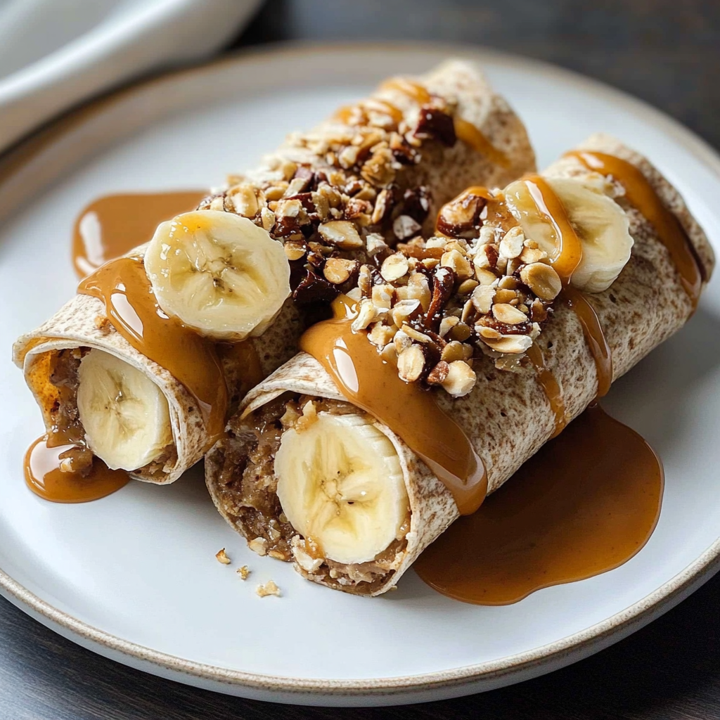 Peanut Butter Banana Breakfast Wraps 1