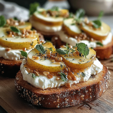 Pear Honey Ricotta Toast 1