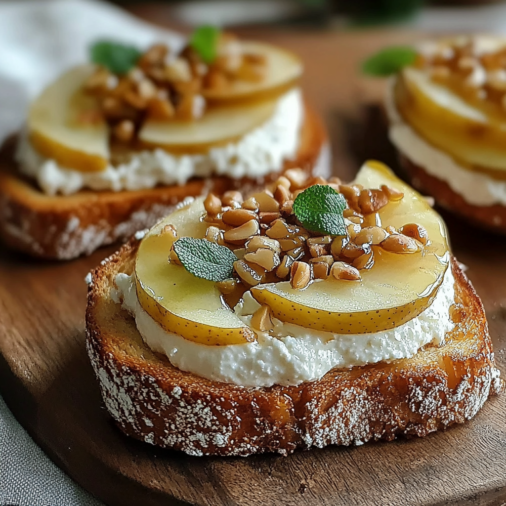Pear & Honey Ricotta Toast 19 Pear & Honey Ricotta Toast