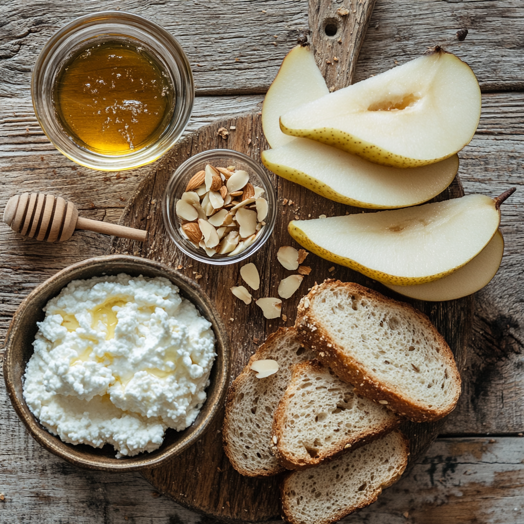 Pear & Honey Ricotta Toast 18 Pear & Honey Ricotta Toast ingredients