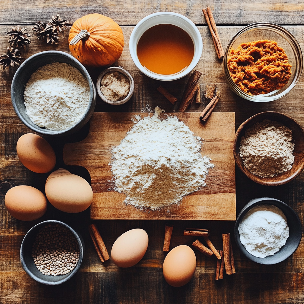 Pumpkin Pancakes ingredients