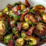 Roasted Brussels Sprouts Bacon Balsamic 1