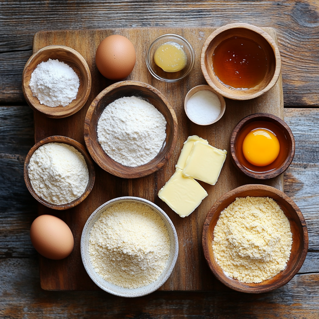 Southern-Style Honey Butter Cornbread Poppers ingredients