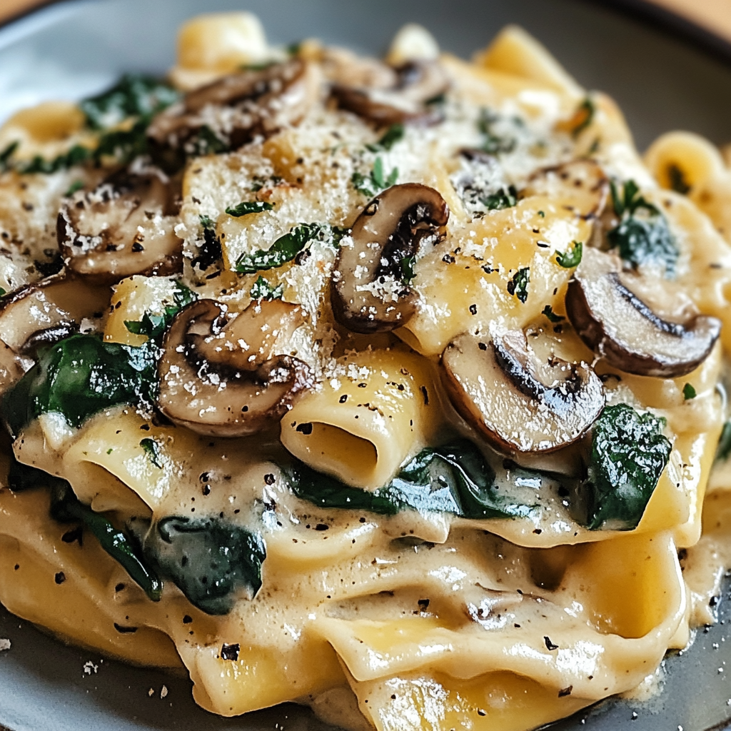Spinach Mushroom Pasta