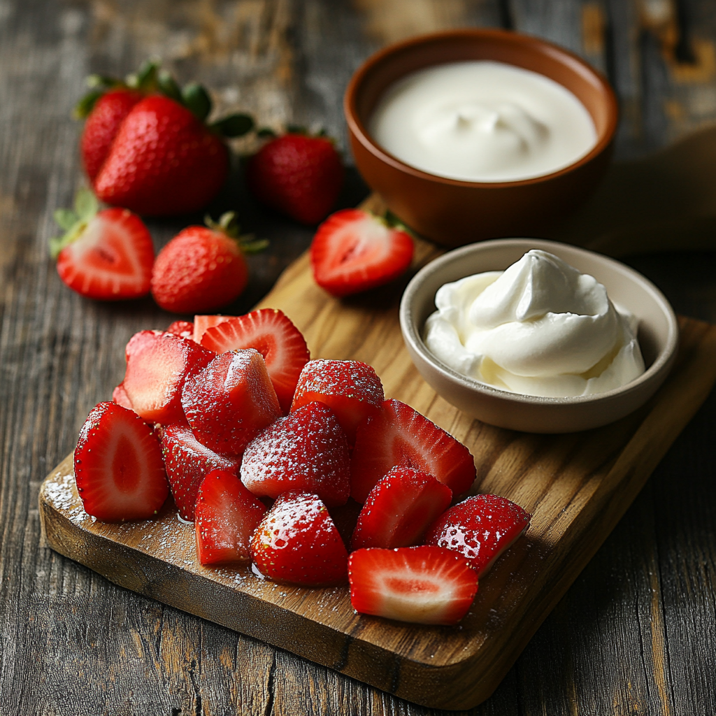 Strawberry Charlotte Cake ingredients