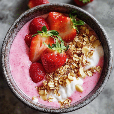 Strawberry Smoothie Bowl ingredients