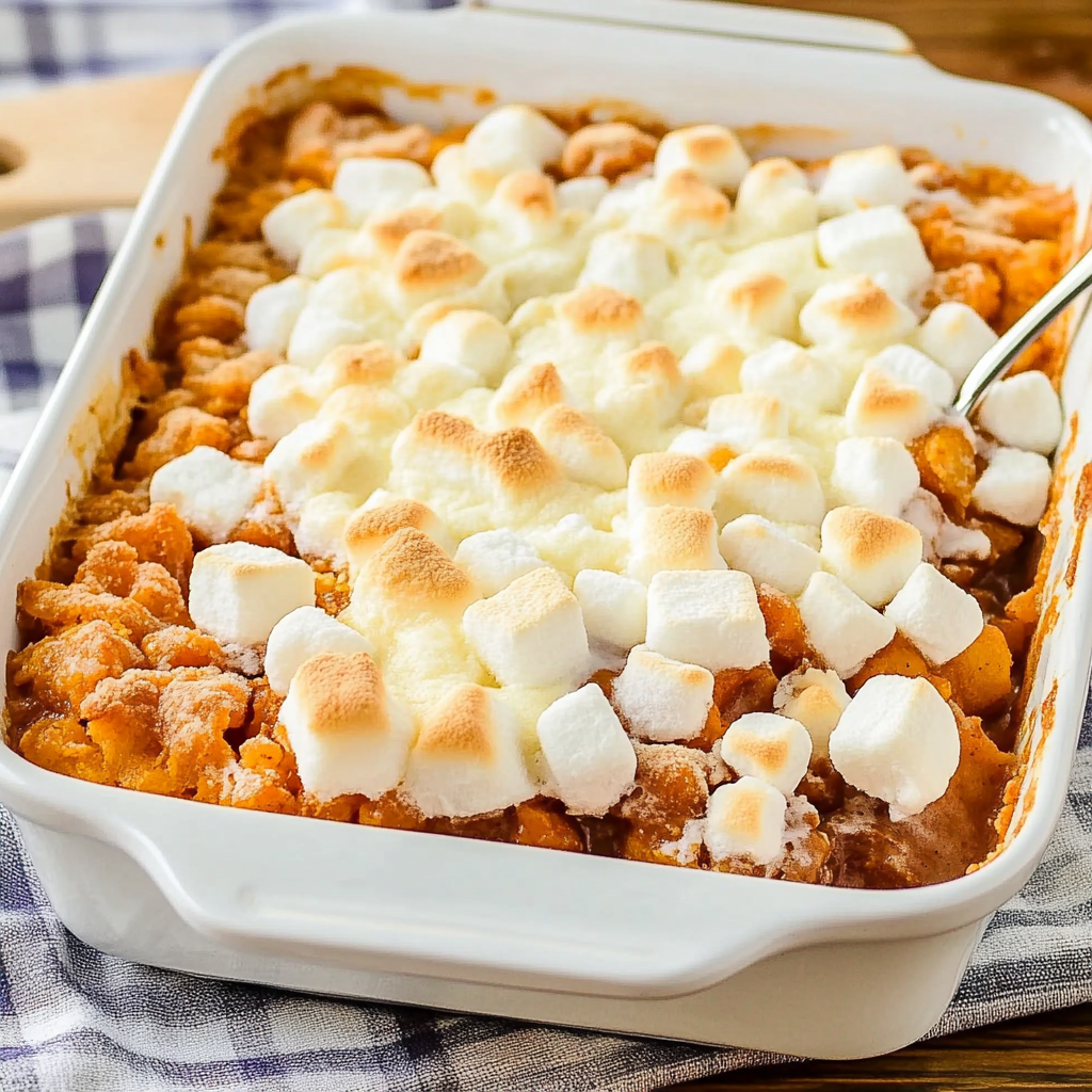 Sweet Potato Casserole With Marshmallows