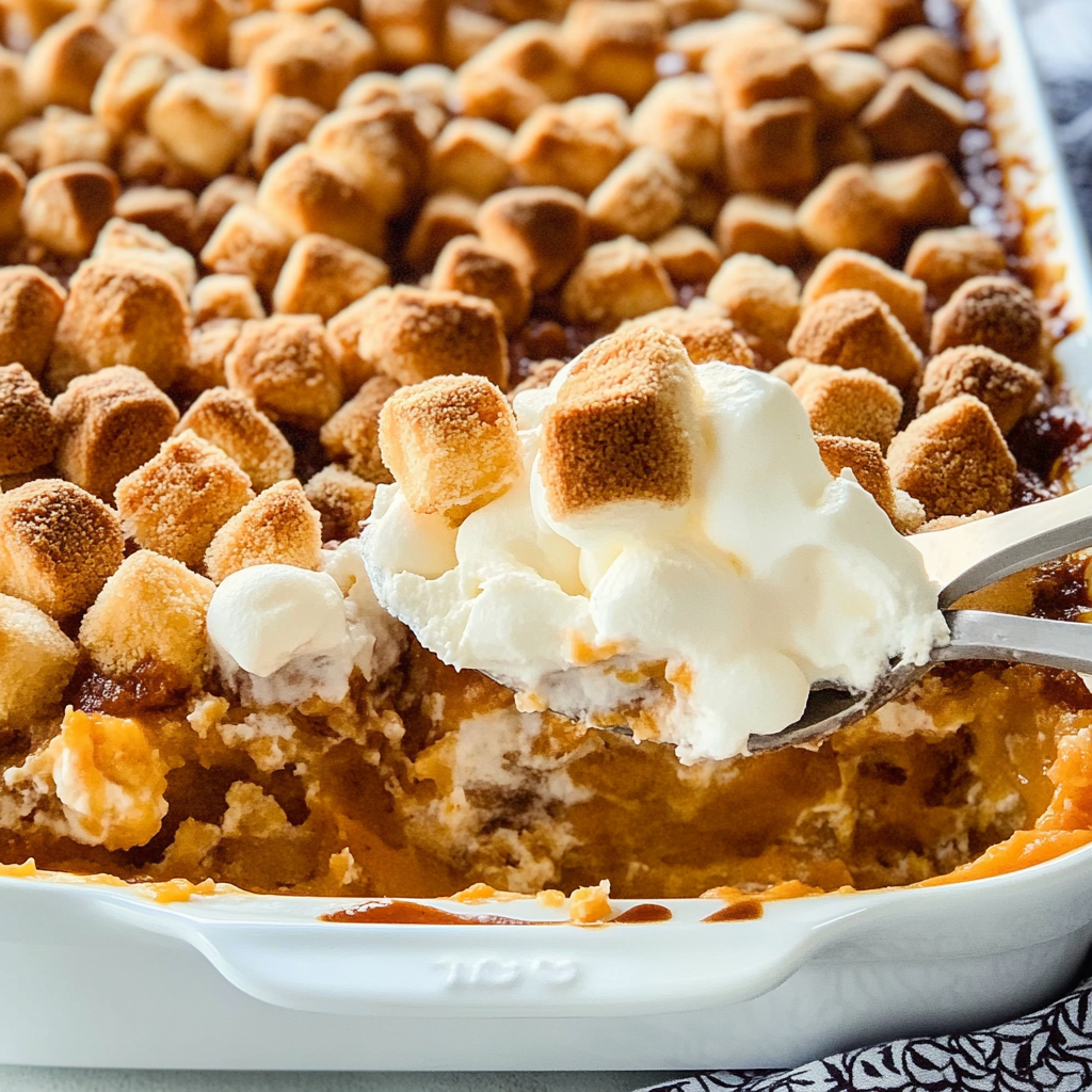 Sweet Potato Casserole With Marshmallows