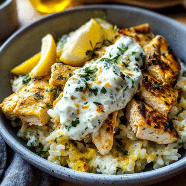 Tzatziki Chicken Rice Bake 1